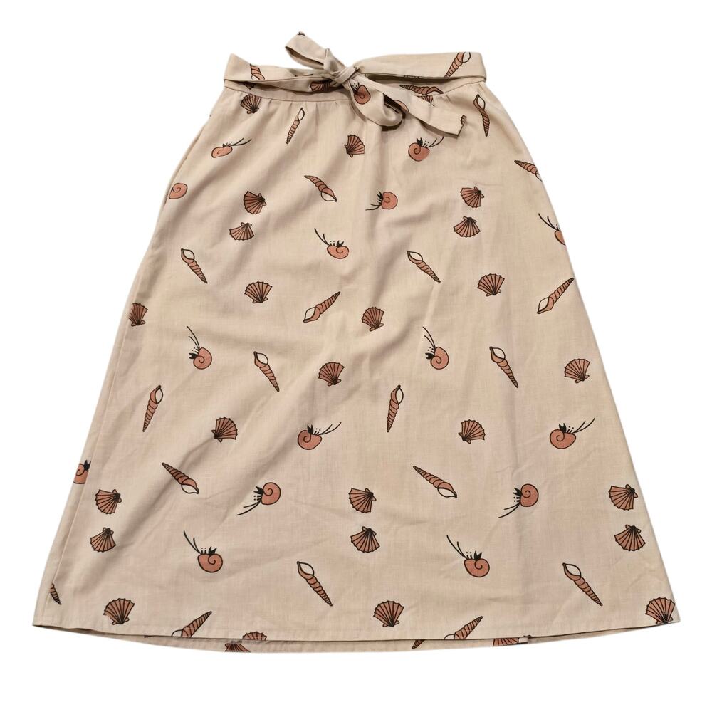 Susanbee Shell A Line Wrap Around Tie Maxi Skirt